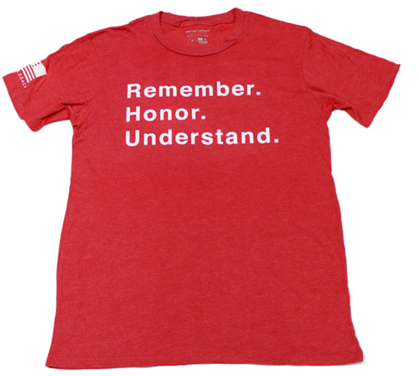 BB-39 Remember Pearl Harbor Anchor Tee, Red