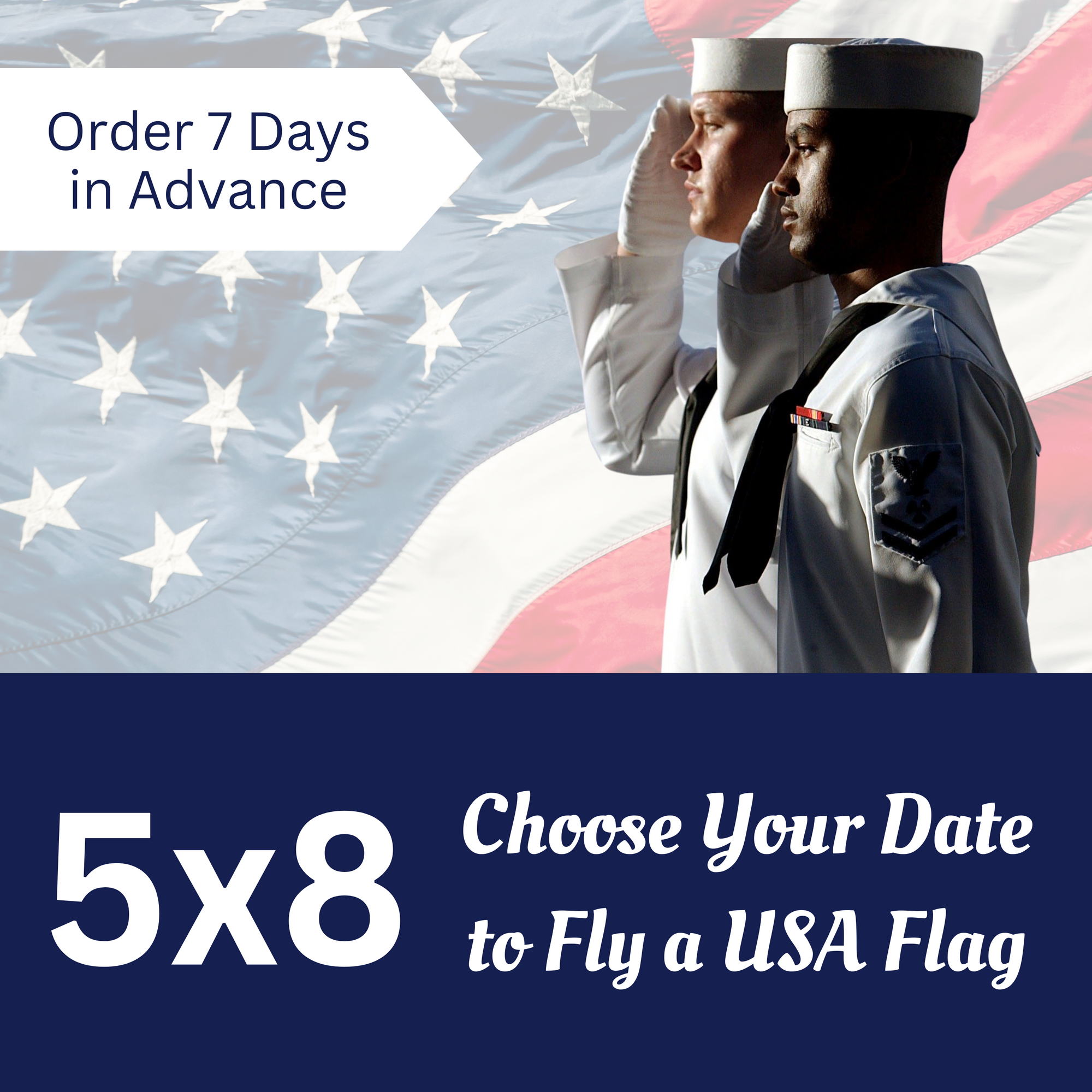 5x8 Choose Your Date USA Flag Flown On USS Arizona Memorial At Pearl Harbor