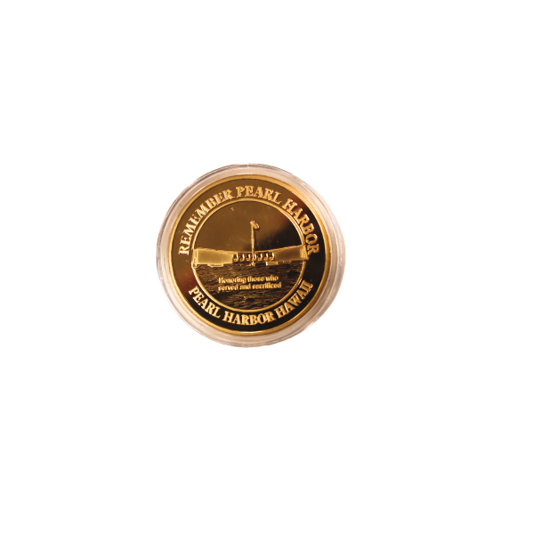 USS Arizona Memorial Commemorative Coin Gold Clad