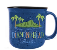 Diamond Head Mug (Blue)