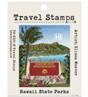 Diamond Head State Monument Travel Stamp
