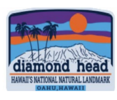 Diamond Head Sunscape sticker
