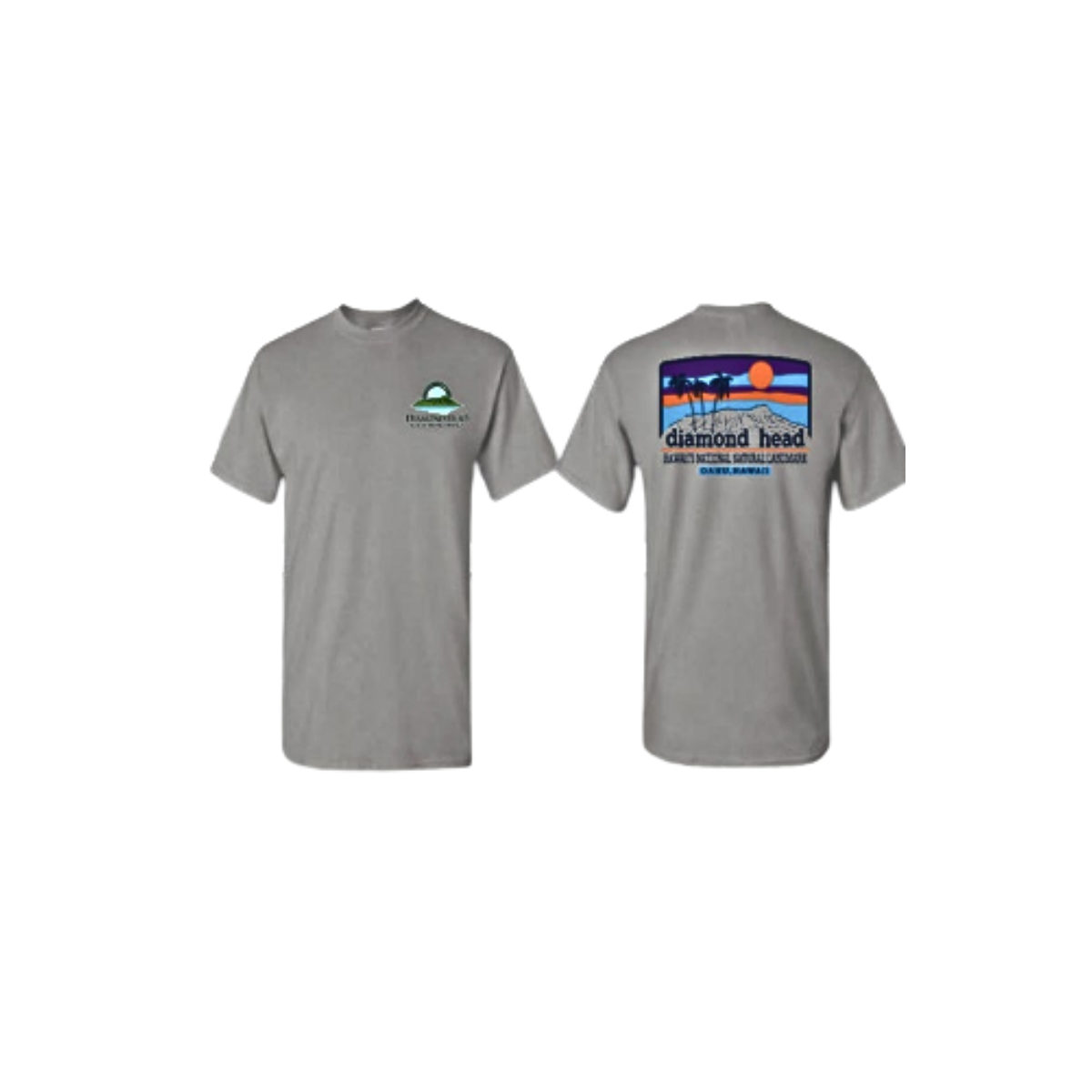 Diamond Head Sunscape Tee, Gray
