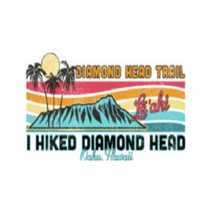 Diamond Head Wave Sky Sticker