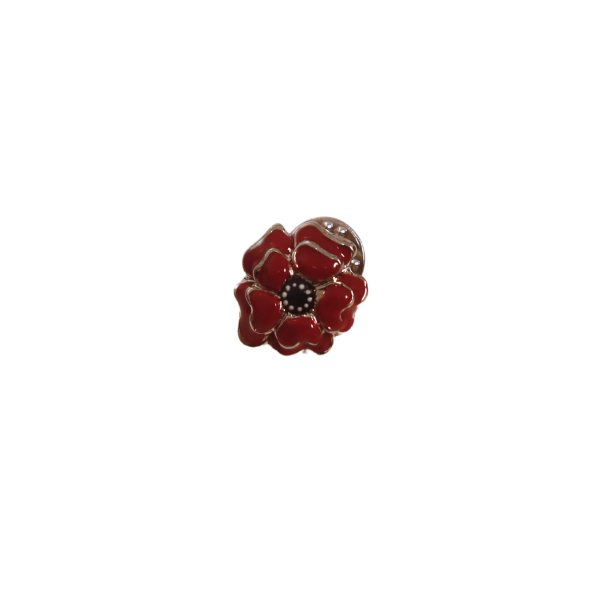 Gold Tone Pin – Pearl Harbor Remembrance Poppy 