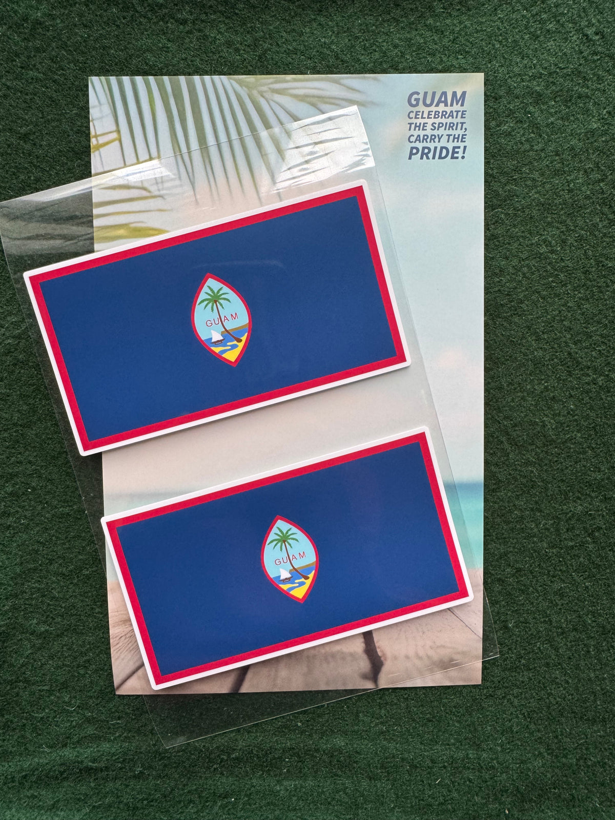 Guam Flag Sticker 2-Pack