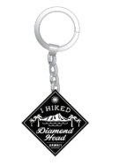 "I Hiked" Diamond Head Keychain