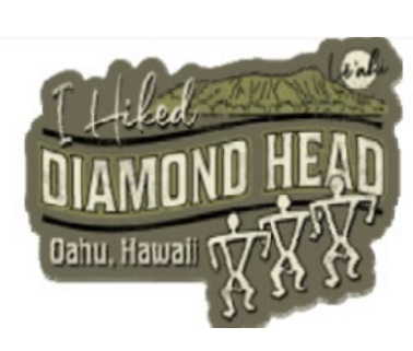 "I Hiked Diamond Head" Sticker