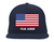 Navy Blue Full American Flag Cap