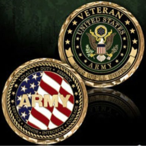 Army Veteran Coin