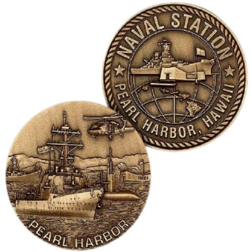 Pearl Harbor Naval Station Coin