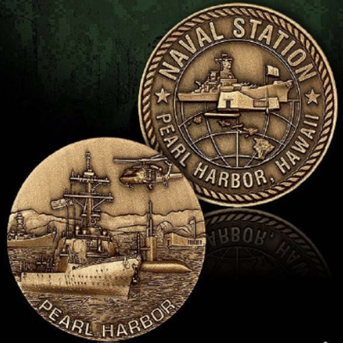 Pearl Harbor Naval Station Coin