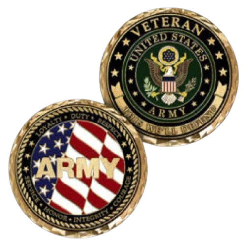 Army Veteran Coin