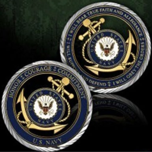 Navy Core Values Coin