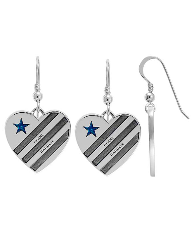 *OPAL HEART EARRINGS (PHO