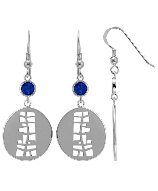 *OPAL TOL EARRING BLUE