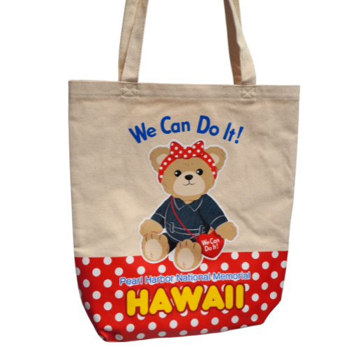 ROSIE BEAR CANV TOTE BAG
