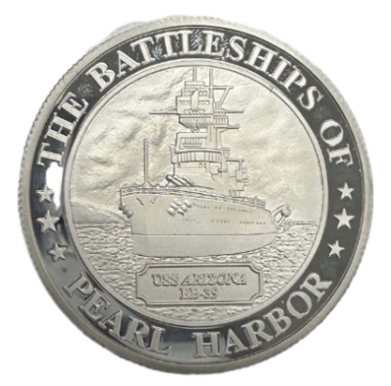 Silver BB39 Battleship Coin