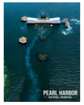 Pearl Harbor Arizona Memorial Black Tears 2x3 Magnet