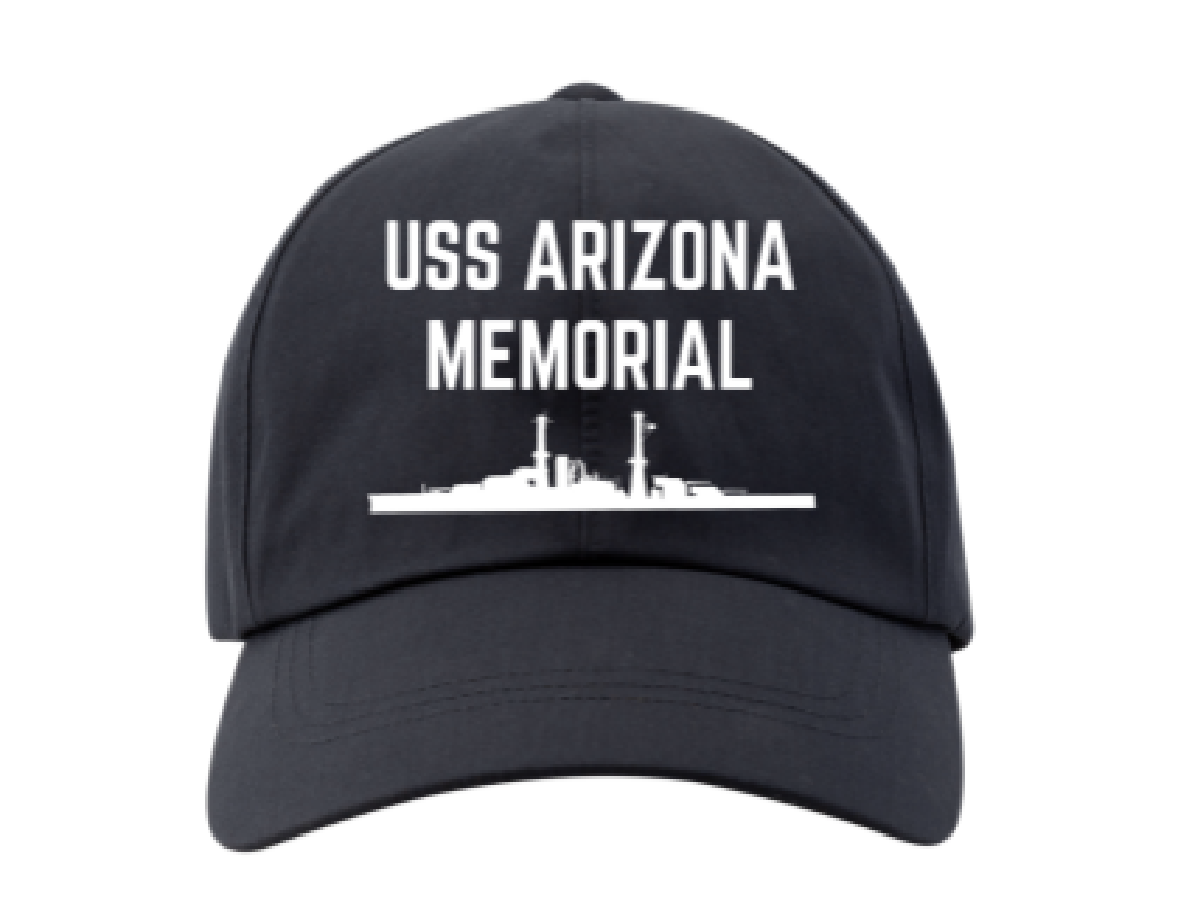 USS Arizona Memorial Ship Navy Blue Cap