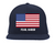 NAVY BLUE, FUL COLOR AMERICAN FLAG