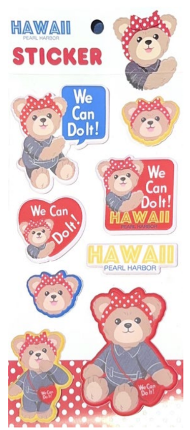 ROSIE BEAR PUFFY STICKER SET