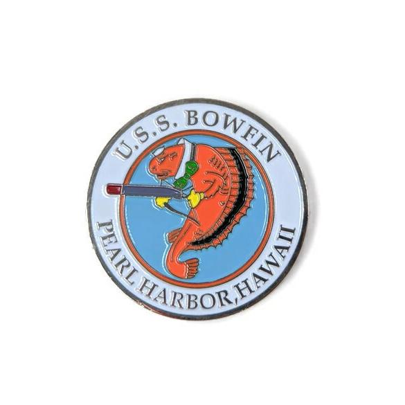 USS Bowfin Submarine Challenge Coin, 39 mm