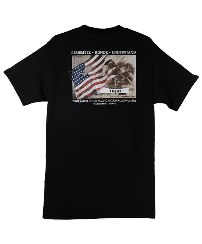 Men's USS Arizona Memorial Wall of Honor T-shirt, Black