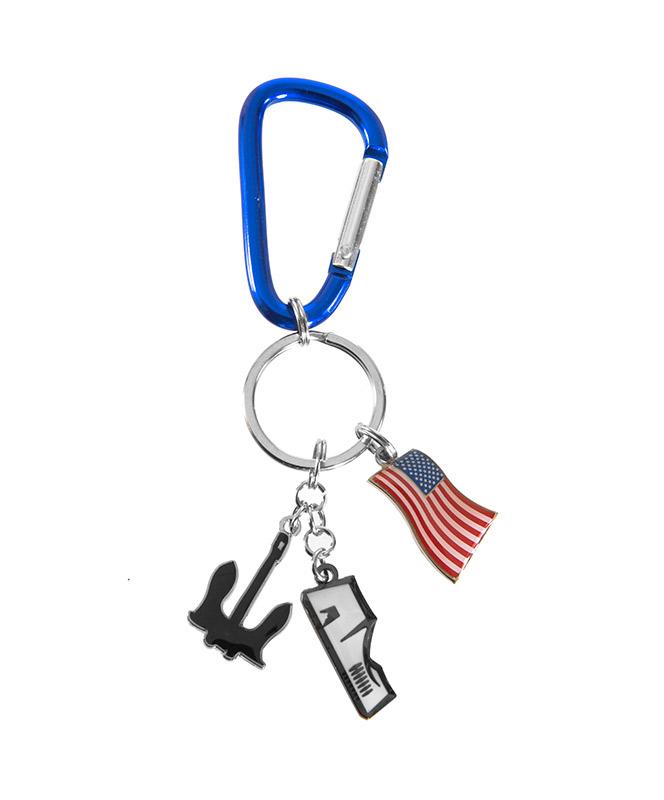 USS Arizona Memorial Charm Keychain