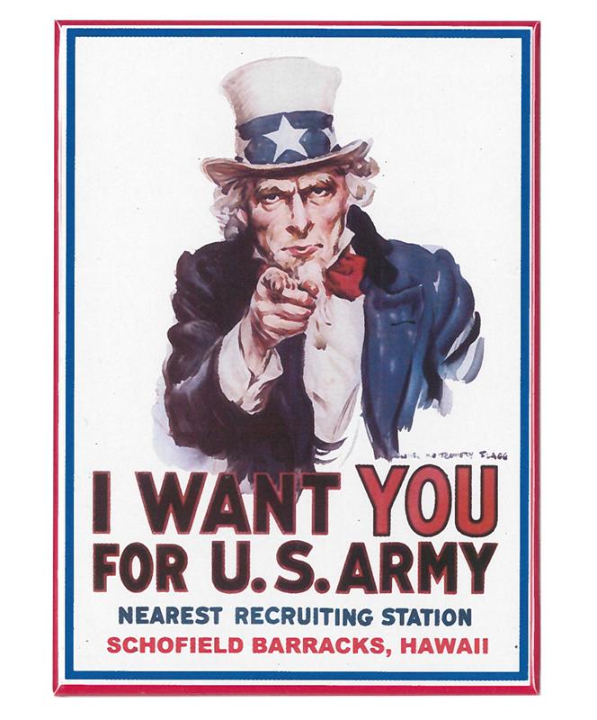 Army Recruiting Poster Magnet