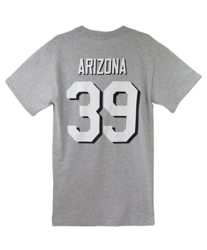 Men's USS Arizona BB39 Jersey T-shirt, Gray