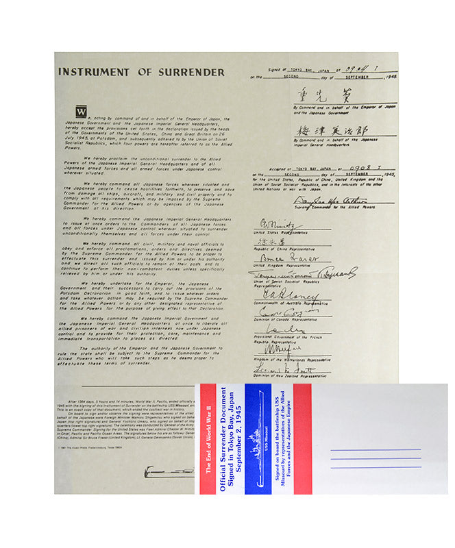 WWII Official Surrender Document