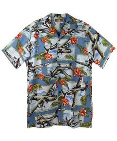 Kalaheo Men's World War II Bomber Aloha deals Shirt, Style#857