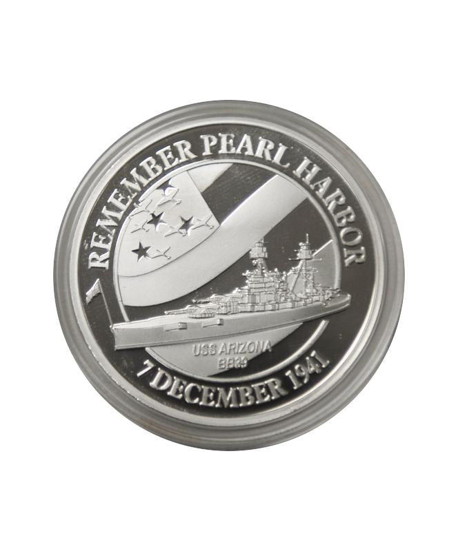 USS Arizona Memorial Commemorative Coin Silver Clad
