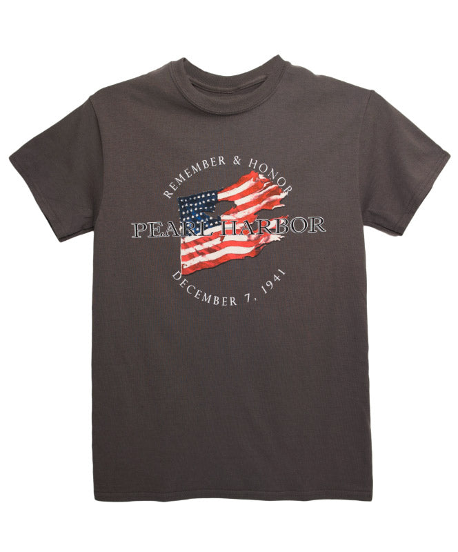 Men's Remember & Honor Pearl Harbor T-shirt, Dark Grey
