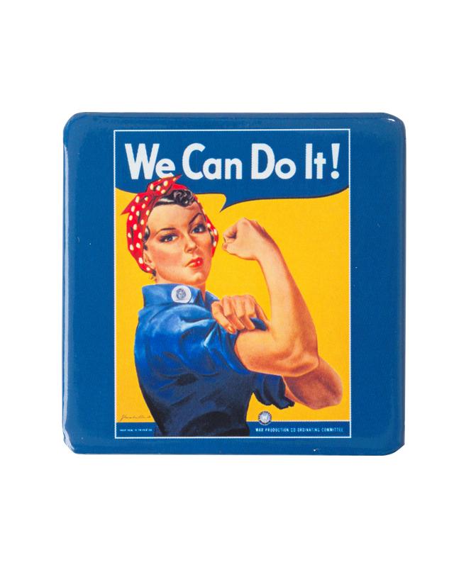 Folding Square Compact Mirror - Rosie the Riveter