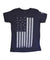 Kid's American Tribute Brand Flag T-shirt, Navy Blue