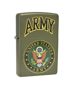 Zippo U.S. Army® US Flag Laser Engrave Street Chrome