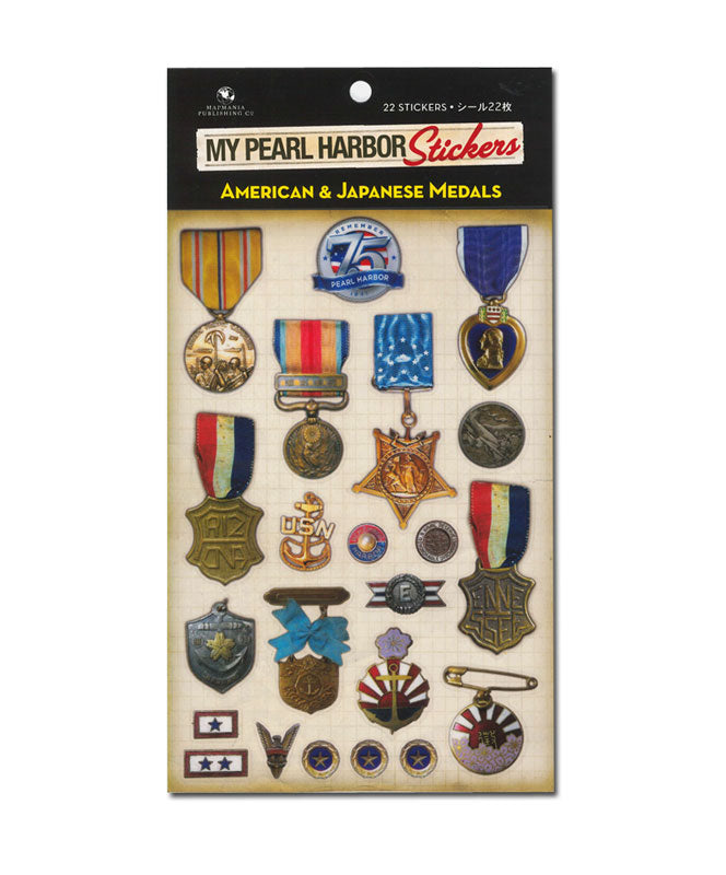 My Pearl Harbor Stickers - American and Japanese Medals