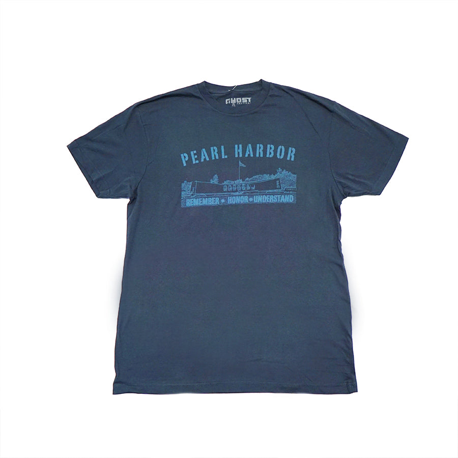 Men's Blue Pearl Harbor Memorial Shirt, Dark Blue