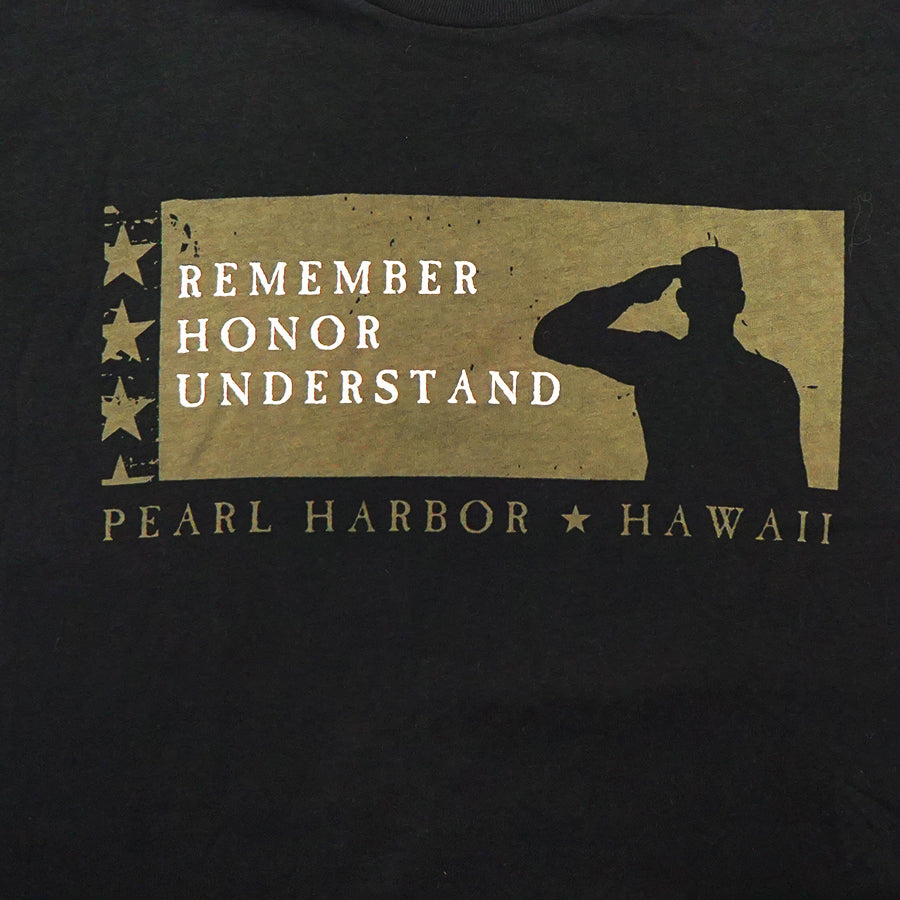 Men's Salute Remember Honor Understand Shirt, Black