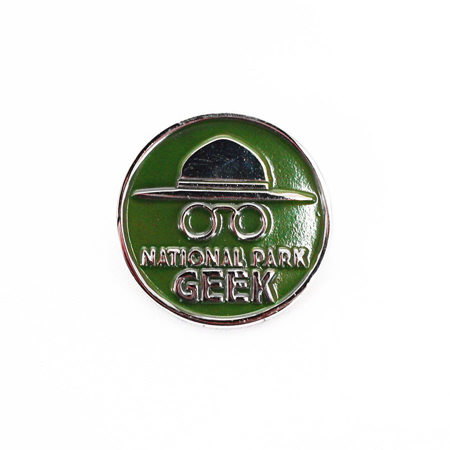 National Park Geek Logo Pin