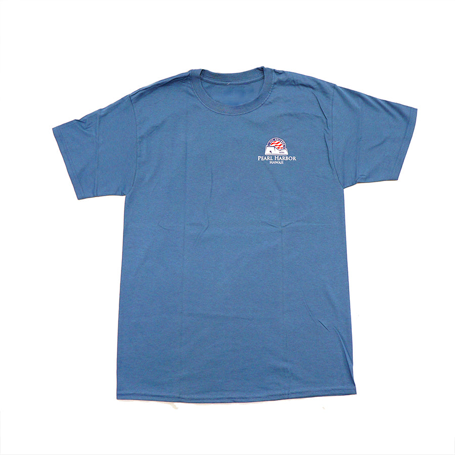 Men&#39;s USS Arizona, Utah and Oklahoma Collage Shirt, Blue