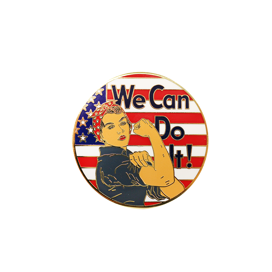 Rosie We Can Do It Pin