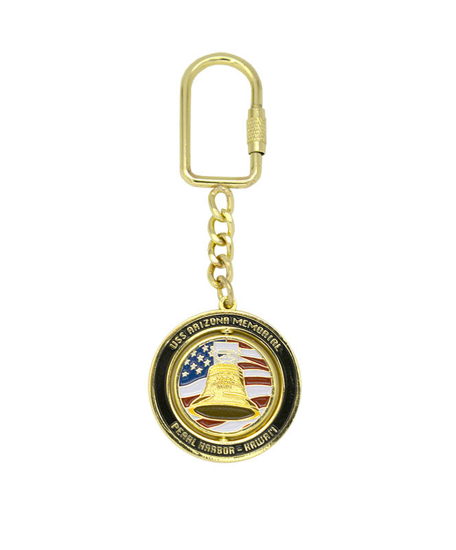 USS Arizona Bell Spinner Keychain