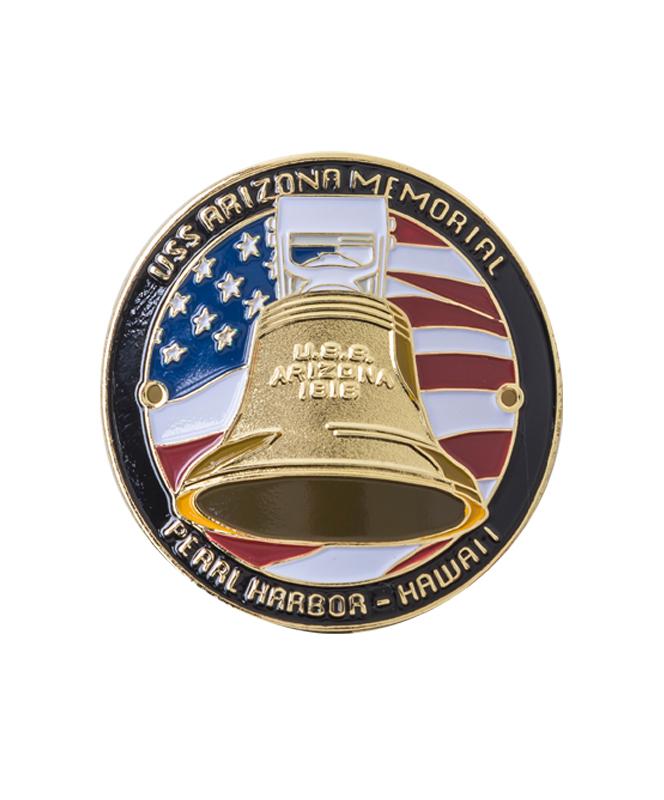 USS Arizona Memorial Hiking Stick Medallion