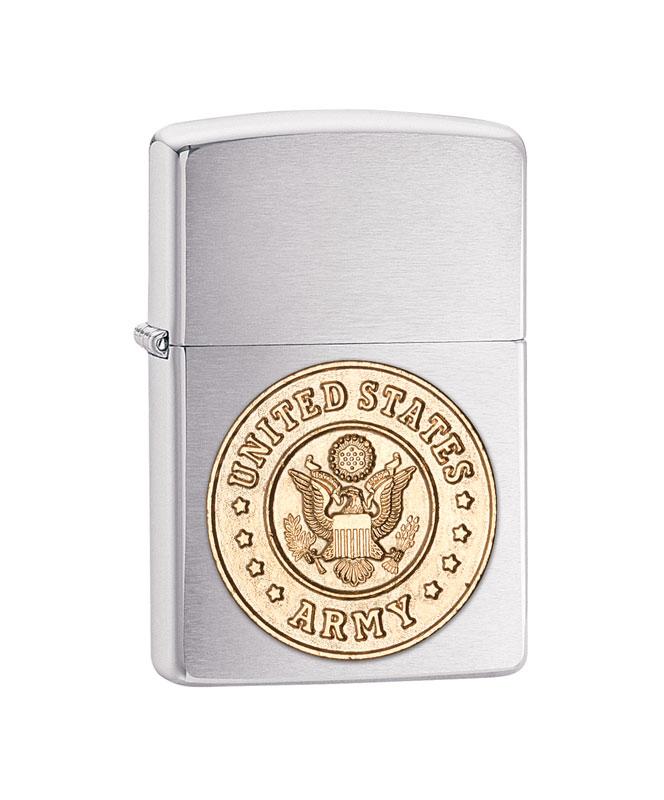 U.S. ARMY BRUSHED CHROME ZIPPO LIGHTER