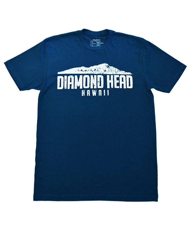 Men's Diamond Head Crater T-shirt, Navy Blue
