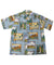 Official Hawaii State Parks Men's Aloha Shirt, Slate Blue