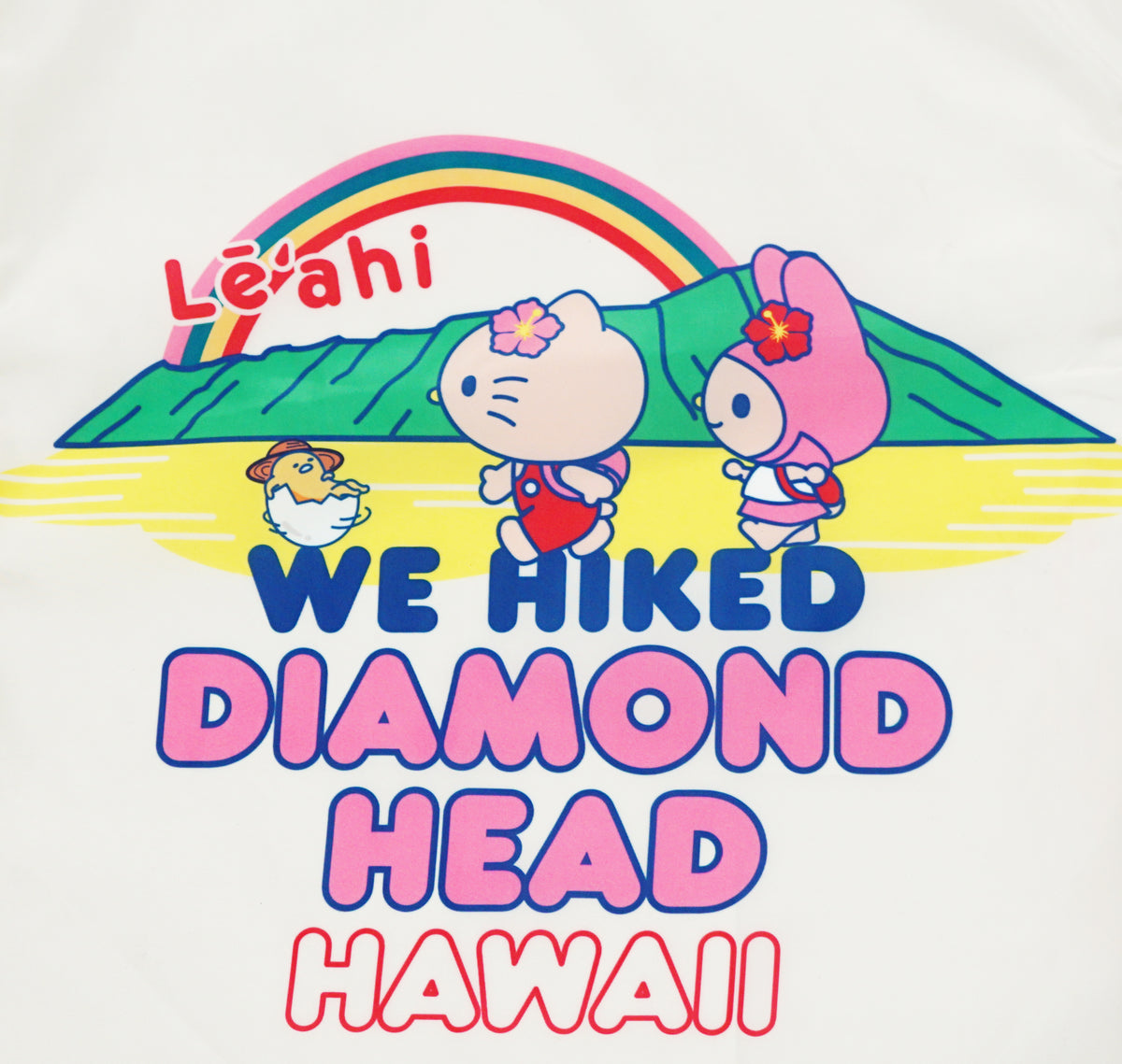 Hello Kitty We Hiked Diamond Head Drawstring Foldable Bag